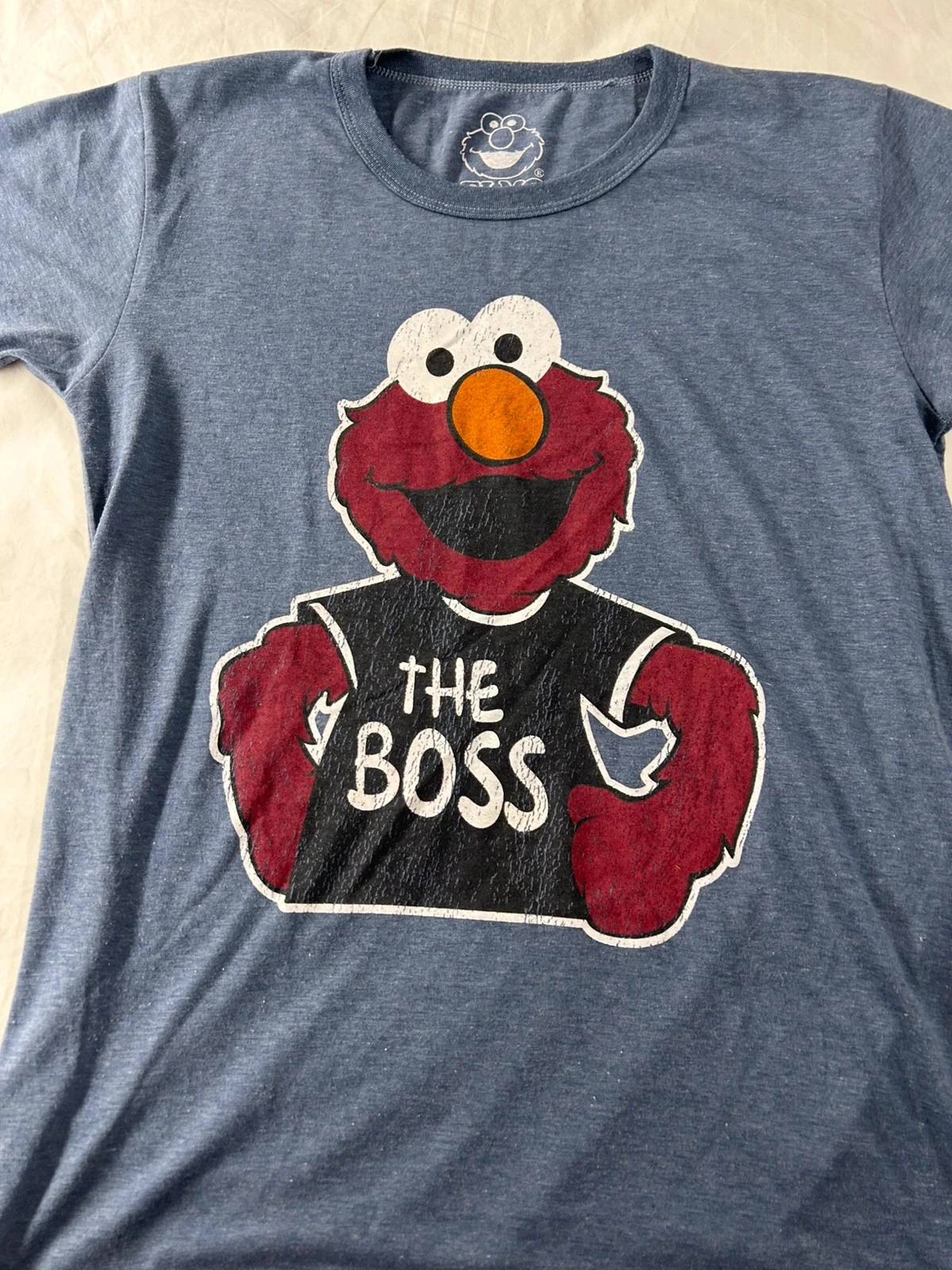 Blauw T-shirt met the boss elmo print maat M – photo 2